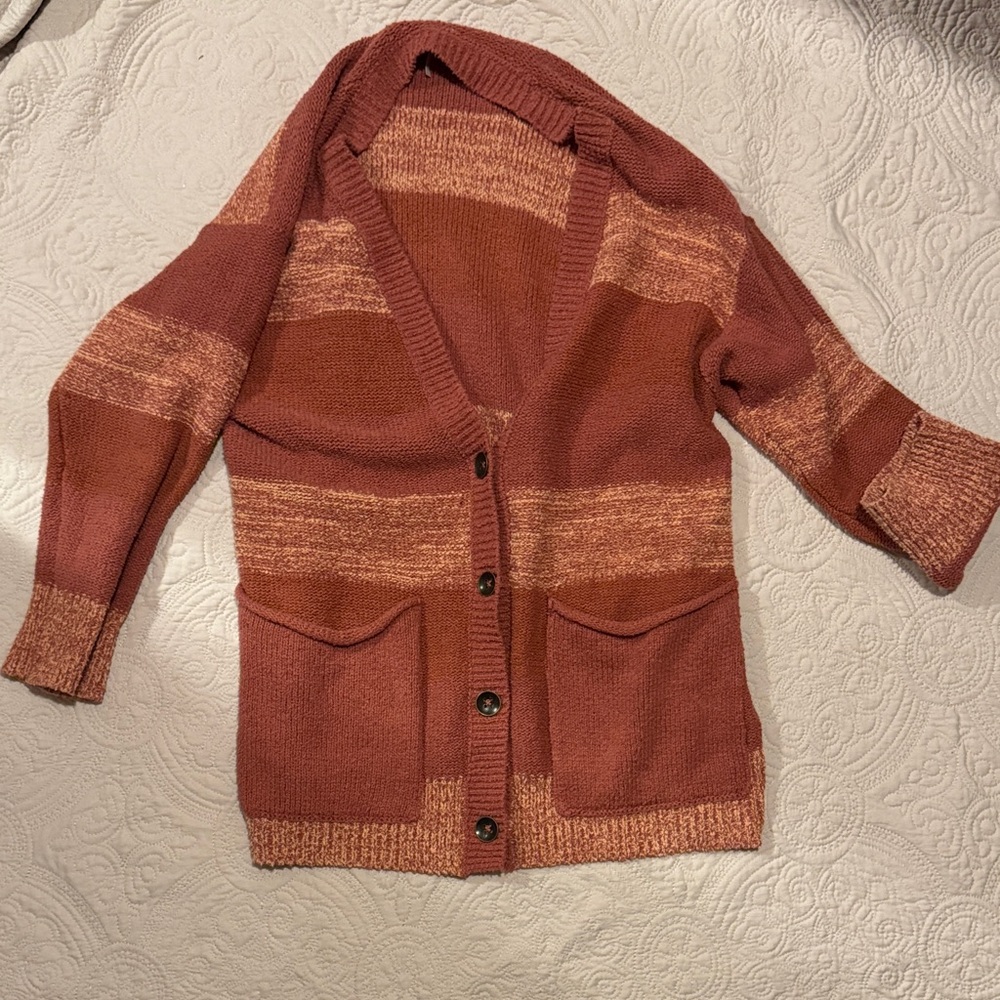 Free People striped Southport cardigan
